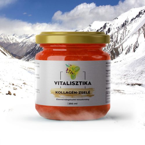 Vitalisztika Kollagén Zselé 12000mg C-vitaminnal és hialuronsavval – 240 gr