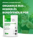 USA medical Vegán és organikus rizs, kender és borsófehérje por komplex 500 g