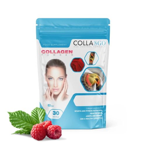 Collango Collagen POWDER kollagén por 330g málna ízű