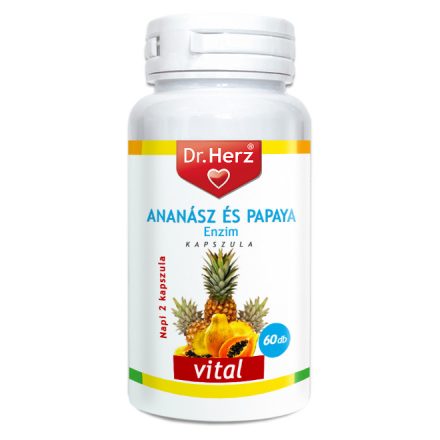 Dr. Herz Ananász Papaya enzim 60 db kapszula 