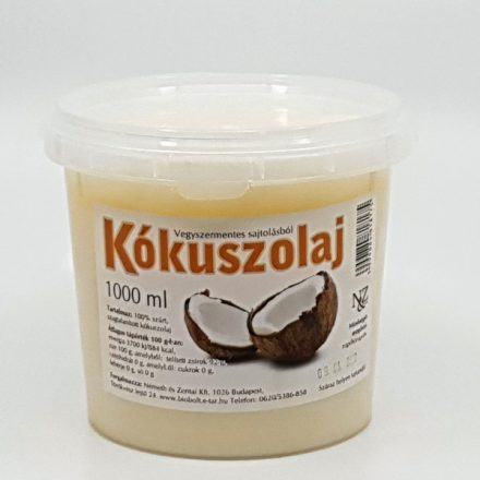 Kókuszolaj- Kókuszzsír 1kg(1000ml) 