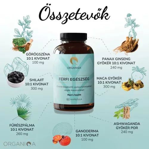 Organiqa Férfi Egészség 60 db kapszula 