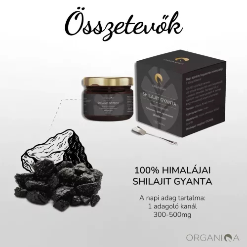 Organiqa tiszta bevizsgált himalájai Shilajit gyanta 50g