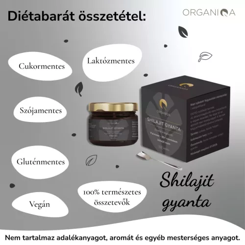 Organiqa tiszta bevizsgált himalájai Shilajit gyanta 50g