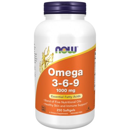 Omega 3-6-9 1000 mg 250 lágykapszula Now Foods