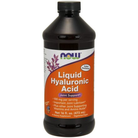 Liquid Hyaluronic Acid 100 mg 473ml Hialuron sav folyékony Now Foods