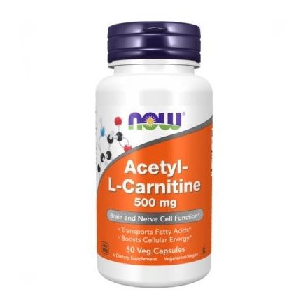 Acetyl-L-Carnitine 500 mg 50 veg kapszula Now Foods