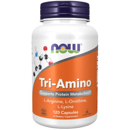 Tri-Amino (L-Arginin, L-Ornitin, L-Lizin) 120 kapszula Now Foods
