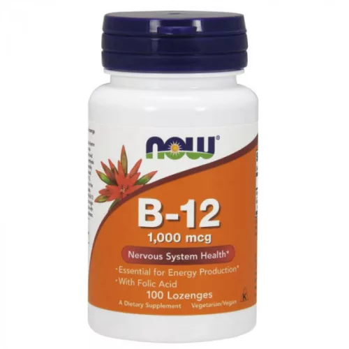Now Foods  B-12 vitamin 1000 mcg 100 db pasztilla 