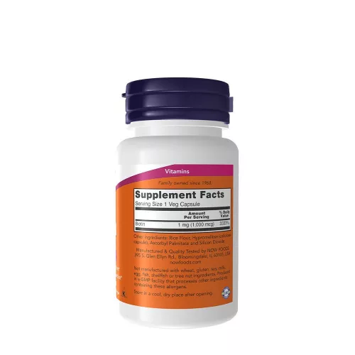 Now Foods Biotin 1000mcg 100 db vegán kapszula