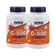 NOW Foods C-vitamin 500mg Narancs rágótabletta DUO pack 2x100db 