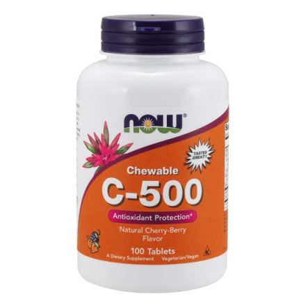 C vitamin 500mg erdei gyümölcsös C 500 100 kapszula Now Foods