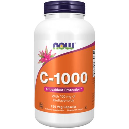 C vitamin 1000 mg bioflavonoiddal és rutinnal 250 kapszula Now  Foods
