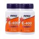 Now Foods E-vitamin 400 természetes DUO pack 2x50 db softgels 