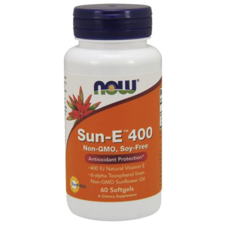 SUN-E™ Natural Vitamin E 400 IU 60 softgels Now Foods