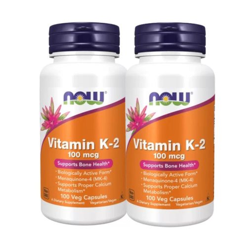 Now Foods Vitamin K-2 100 µg K2 vitamin csomag DUO pack 2x100 kapszula