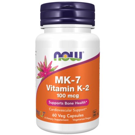 K-2 vitamin 100 mcg MK7 K2 60 kapszula Now Foods