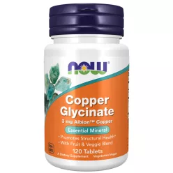   Now Foods Copper Glycinate (Réz-biszglicinát) 3mg 120 db tabletta 