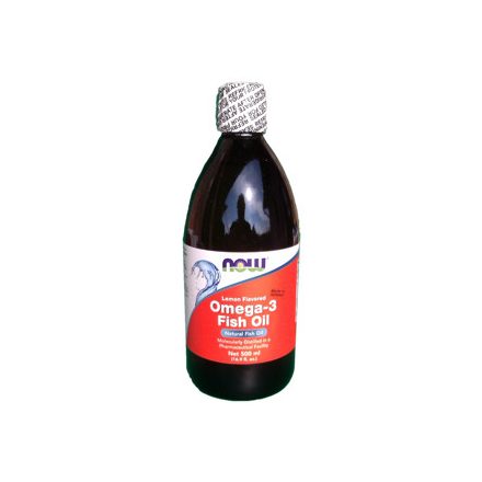 Omega-3 Fish Oil citromos halolaj 200ml Now Foods