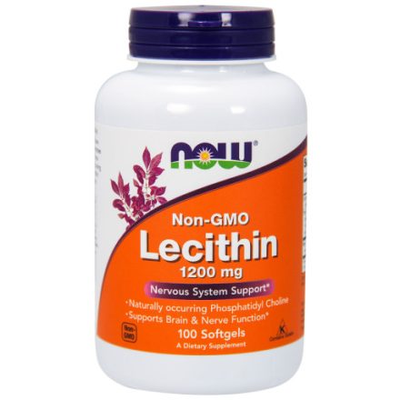 Lecithin 1200 mg Lecitin 100 softgels Now Foods