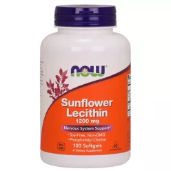   Now Foods Sunflower napraforgó Lecithin 1200 mg 100 db lágyzselatin kapszula