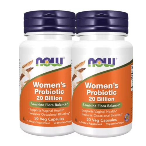 NOW Foods Women's Probiotic Női probiotikum DUO pack 2x50 db kapszula