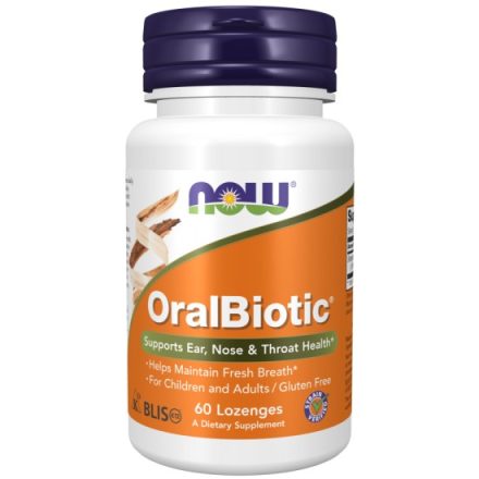 OralBiotic szájflóra 60 tabletta Now Foods 