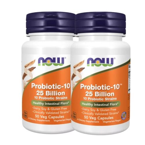 Now Foods  Probiotic - 10 25 Billion DUO pack 2x50 db kapszula 