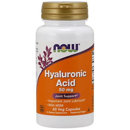 Hyaluronic Acid + MSM 60 Veg Kapszula Hialuron sav Now Foods