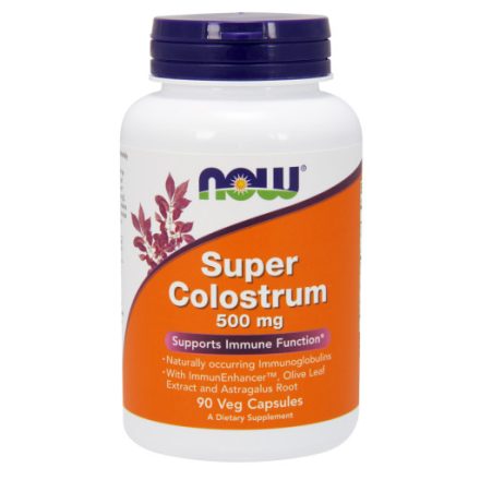 Super Colostrum 500 mg 90 kapszula Now Foods