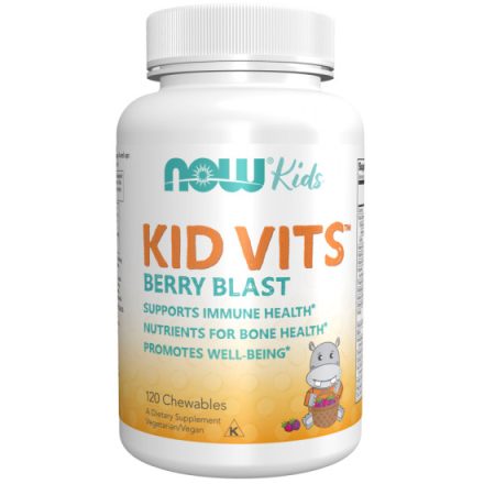 Kid Vits Berry gyerek multivitamin erdei 120 rágótabletta Now Foods
