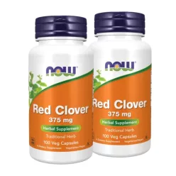   Now Foods Red Clover 375 mg Vörös here menopauza segítség 2x1 doboz DUO pack 2x100 db csomagban olcsóbb!
