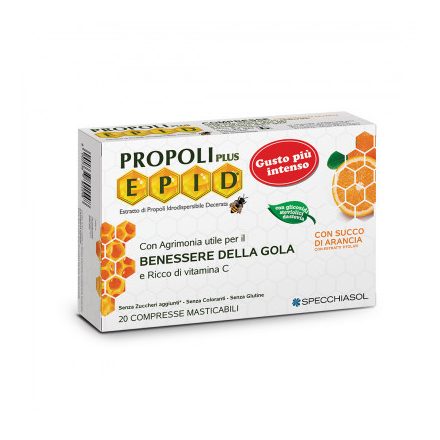 Propolisz szopogatós tabletta citromos ízesítéssel. EPID® szabadalommal védett propolisz kivonattal! 