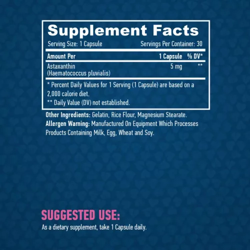 Haya Labs Astaxanthin 5 mg 30 db kapszula 