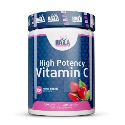 C Vitamin with Rose Hips (csipkebogyó) 1000mg  250 kapszula Haya Labs