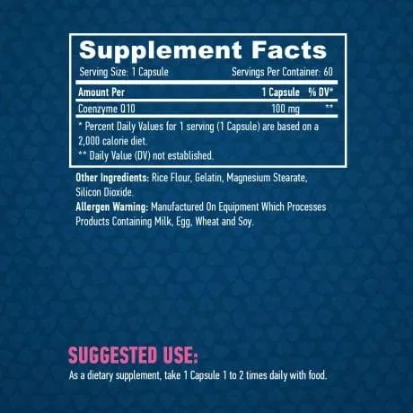 Haya Labs - High Potency Co - Q10 100mg 60 db vegán kapszula 