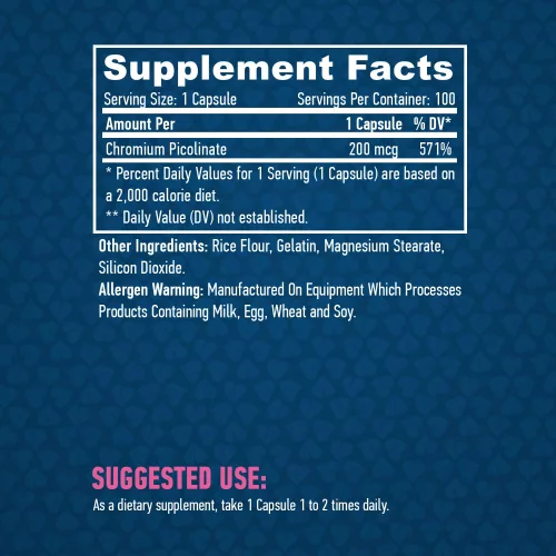 Haya Labs Chromium Picolinate 200 mcg 100 db kapszula