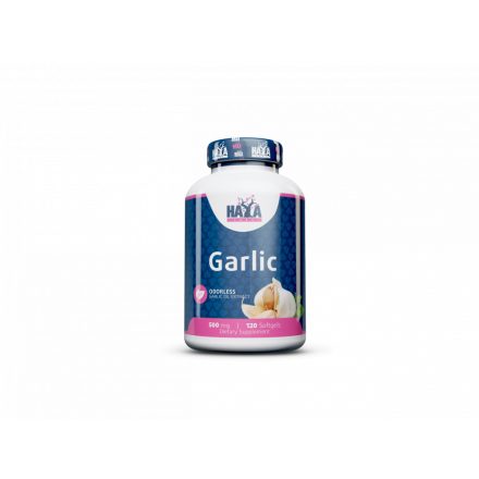  Odorless Garlic - szagtalan fokhagyma 500mg 120 Softgels Haya Labs 