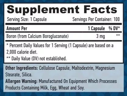 Haya Labs Boron 3mg 100 veg kapszula