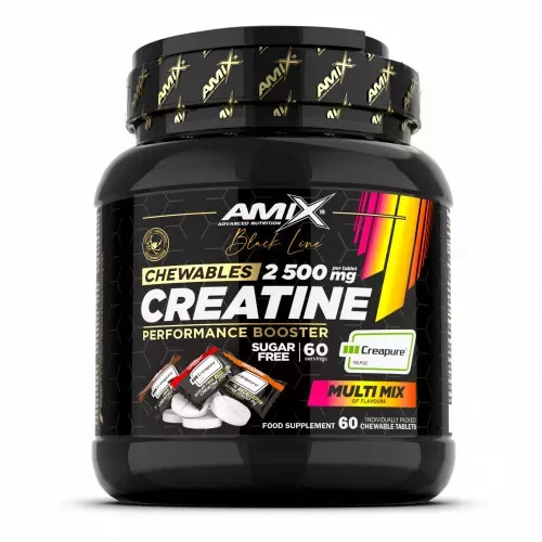 Amix Creatine 2500 mg Kreatin 60 db cukormentes rágótabletta