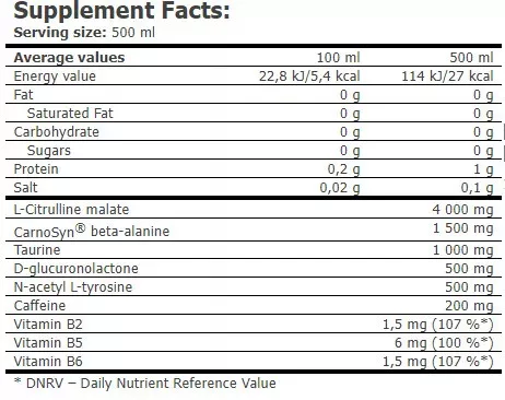 AMIX Nutrition CellUp Pre-Workout Drink 12x500ml - Tropical Breeze - Erőteljes, edzés előtti energiaital 