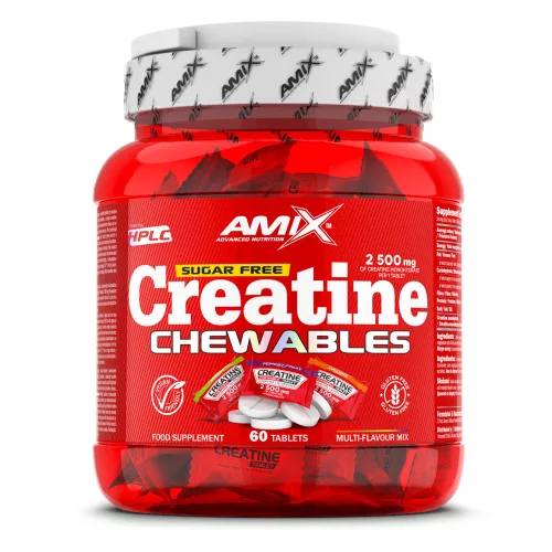 Amix Creatine 2500 mg sugar free Performance booster Kreatin 60 db rágótabletta