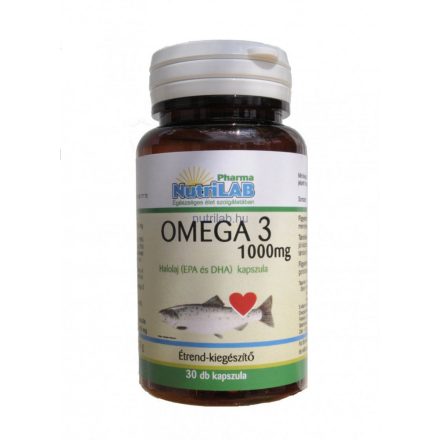 NutriLAB Omega 3 1000 mg halolaj 30 kapszula