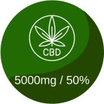 CBD 5000mg vagy 50%