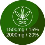 CBD 1500mg vagy 15% - 2000mg vagy 20%