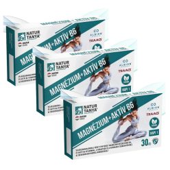   Natur Tanya® Vegán Magnézium + Aktiv B6 TRIO csomag 3x30 kapszula 